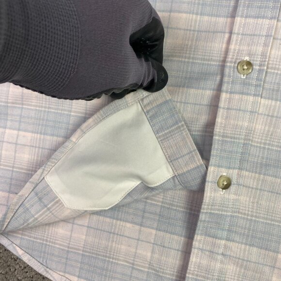 Poncho Flannel Shirt Men's Large Magnetic Pockets Plaid Fishing Outdoors - Picture 5 of 13